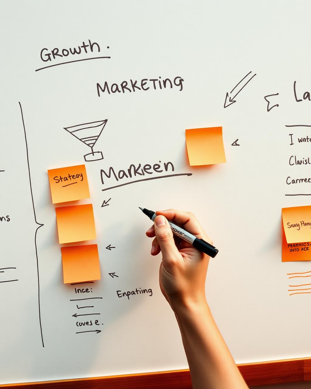 Marketing strategy whiteboard session
